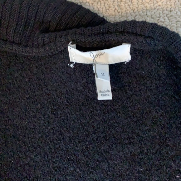 Joie Faiga lamb and boiled wool jacket open front sweater cardigan - Picture 7 of 9